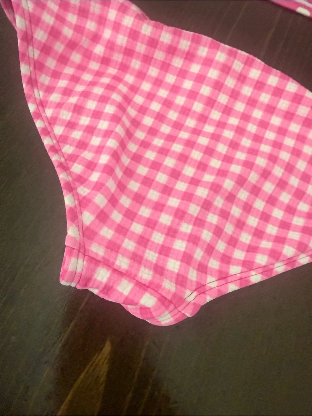 Cat & Jack Pink Gingham Girls Swim Bottom